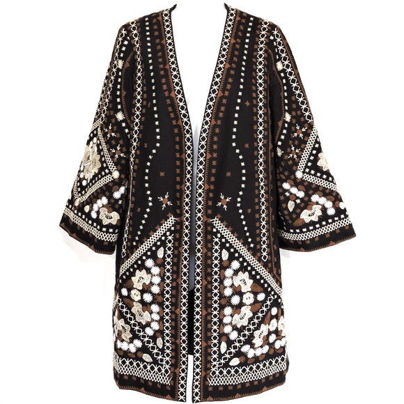 KOBI HALPERIN ⚜ WOMEN'S BLACK COTTON FASHION COAT